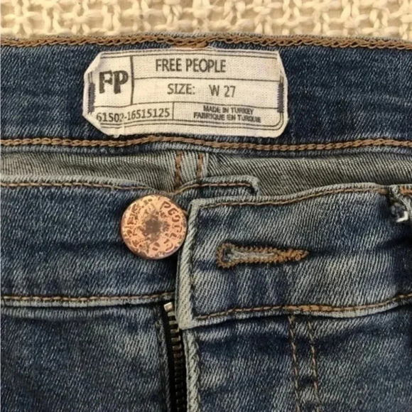 Free People | EUC Women’s‎ Great Heights Skinny Jeans Frayed Hem Size 27 - Picture 5 of 9